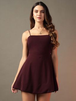 Trend Arrest - Noodle Strap Flare Dress
