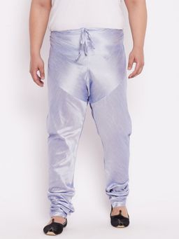 Vastramay - Men Haw Blue Silk Blend Churidar