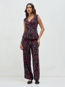 KAMLIE - Women Black Patola Print Co-Ord Set
