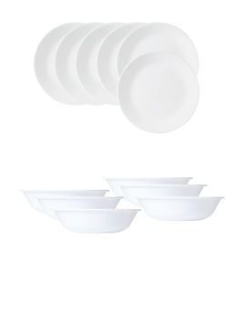Corelle - Livingware 12 Pc Breakfast Set Versa Bowl - Winter Frost White