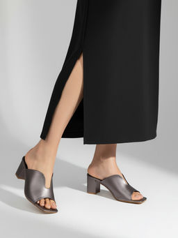 Chaal Chalan - Isla Black Broad Strap With Block Heels