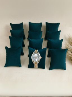 La Trove - Dark Green Pillow for Watch Organizer Pillows - Pack of 12