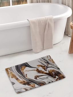 FABINALIV - Multi-Color Abstract Rubber Bath Mat (60 x 40 cm)