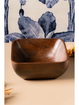 SG Home - Rectangular Rustic Wooden Bowl