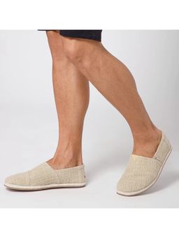 NoStrain - Cotton Slub Beige Espadrilles for Men
