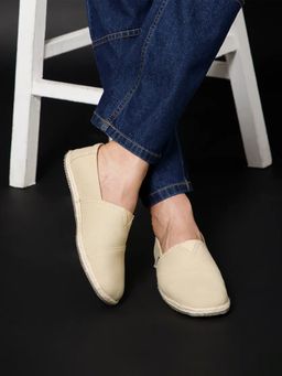 NoStrain - Beige Canvas Espadrilles for Men