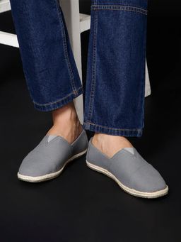 NoStrain - Grey Canvas Espadrilles for Men