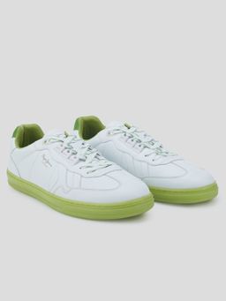 Pepe Jeans - Men Neon Green Solid PU Lace-Up Sneakers