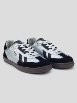 Pepe Jeans - Men Silver Colorblock Lace-Up Sneakers