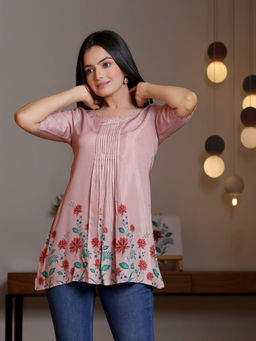 Sukruti Design - Kusum Salmon Pink Tunic