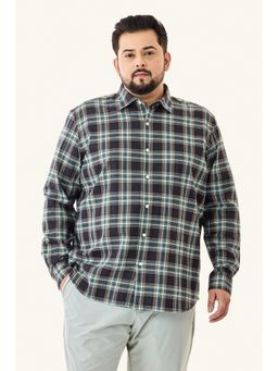 Snitch - Men Multi-Color Checks Regular Fit Plus Size Shirt