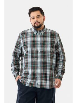 Snitch - Men Multi-Color Checks Regular Fit Plus Size Shirt
