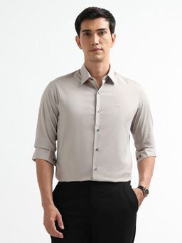 Arrow Newyork - Men Grey Vertical Striped New York Shirt