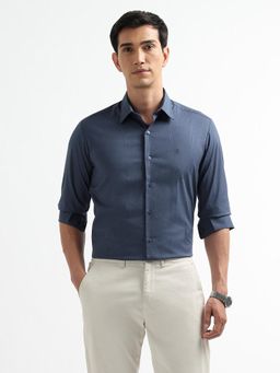 Arrow Newyork - Men Navy Blue Vertical Striped New York Shirt