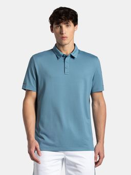 Jockey - MV41 Men Recycled Microfiber Elastane Polo T-shirt-Provincial Blue