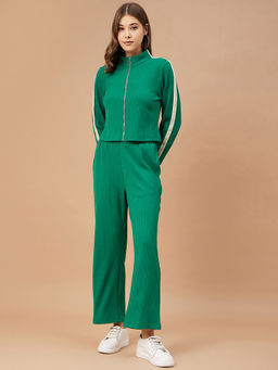 Gipsy - Women Green Textured Polycotton Co-Ord Set
