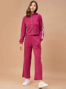 Gipsy - Women Pink Stripes Polycotton Co-Ord Set