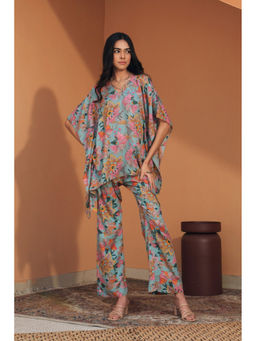 etre comfortwear - Women Green Floral Cotton Co-Ord Set