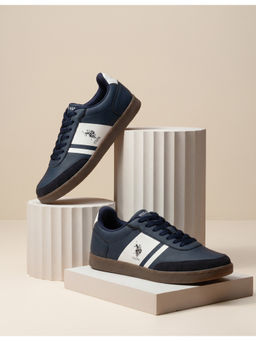 U.S. POLO ASSN. - Men HILTON Sneakers Navy Blue & White