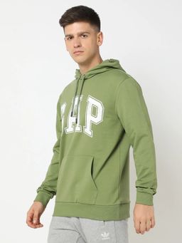GAP - Green Men's Logo Hooded Neck Hoodie