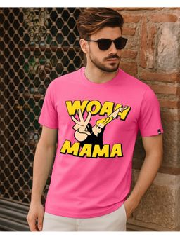 Bewakoof - Cartoon Network Johnny Bravo Men's Fandango Pink Graphic Printed T-Shirt