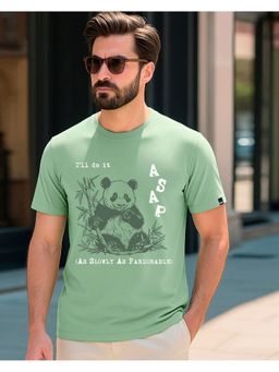 Bewakoof - Men'S Bird Egg Green Asap Graphic Printed T-Shirt