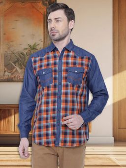 KUONS AVENUE - Men's Denim Blue Casual Shirt