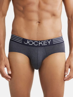 Jockey - MM04 Men Microfiber Mesh Elastane Active Wear Brief - True Navy