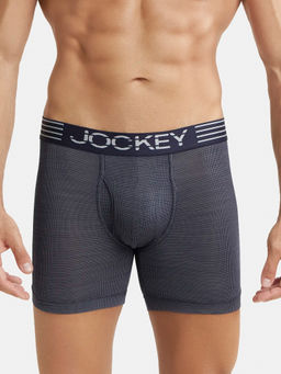Jockey - MM06 Men Microfiber Mesh Elastane Active Wear Boxer Brief - True Navy