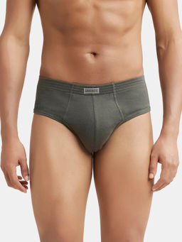 Jockey - 1009 Men Super Combed Cotton Rib Solid Brief - Deep Olive