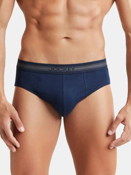 Jockey - 1010 Men Super Combed Cotton Solid Brief - Deep Navy
