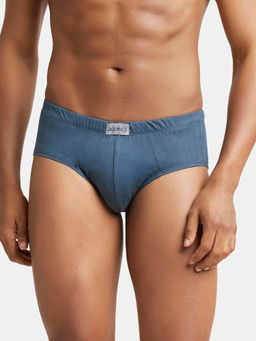 Jockey - 8035 Men Super Combed Cotton Solid Brief - Deep Slate