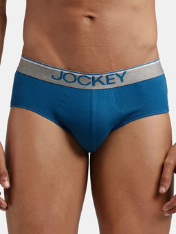 Jockey - 8037 Men Super Combed Cotton Solid Brief - Seaport Teal