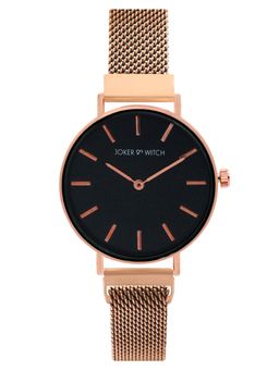 Joker and Witch - Joker & Witch Natalie Black Dial Rosegold Watch