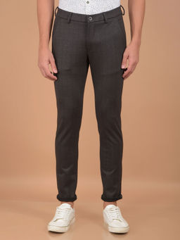 CRIMSOUNE CLUB - Mens Brown Checked Trouser