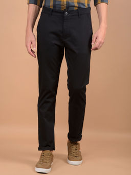 CRIMSOUNE CLUB - Mens Black Checked Trouser