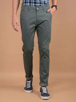 CRIMSOUNE CLUB - Mens Green Printed Trouser