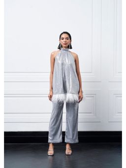 Kay Kay BY KKHUSHI SAHAII - Hugo Grey Mesh Top with Pant