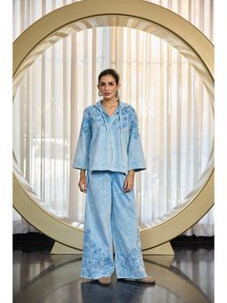 Kay Kay BY KKHUSHI SAHAII - Kay Blue Denim Top with Pant