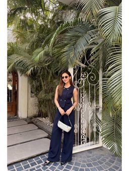 HOUSE OF SAL - Navy Blue Signature Double Breasted Top and Pant