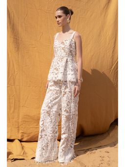 ZABELLA - Dove White Lace Top and Pant