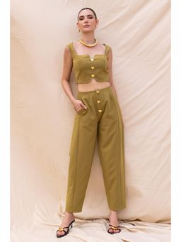 ZABELLA - Olive Crop Top and Pant