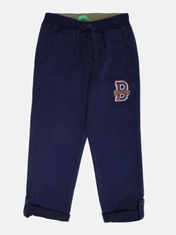 United Colors of Benetton - Solid Trousers- Navy Blue