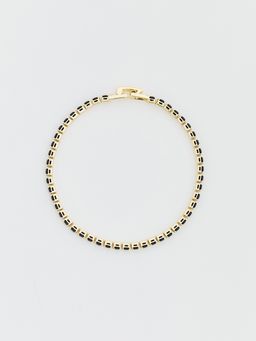 Pomelo - Crystal Bead Bracelet - Gold / Black