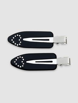 Pomelo - Sleek Hair Clips - Black