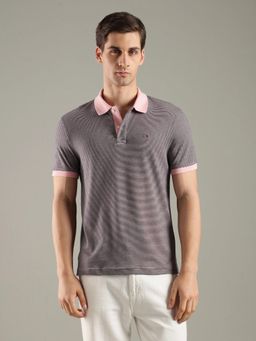 Tommy Hilfiger - Striped Regular Fit Cotton Polo T-Shirt