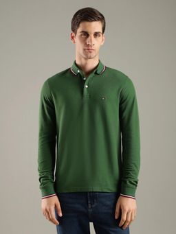 Tommy Hilfiger - Solid Regular Fit Cotton Polo T-Shirt