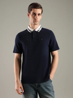 Tommy Hilfiger - Solid Regular Fit Cotton Polo T-Shirt