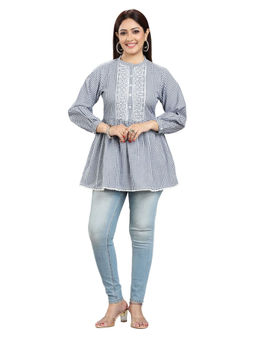 Cotton Culture - Gray Cotton Embroidered Tunic