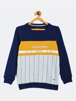 CRIMSOUNE CLUB - Boy Multicolour Colorblocked Round Neck Sweatshirt